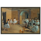Tableau Le Foyer de la danse — Edgar Degas, tirage cadre noir | INKONAL