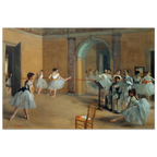 Tableau Le Foyer de la danse — Edgar Degas, tirage sans cadre | INKONAL