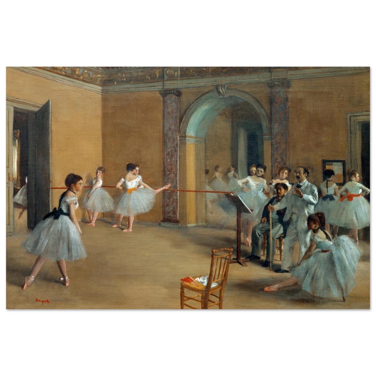 Tableau Le Foyer de la danse — Edgar Degas, tirage sans cadre | INKONAL
