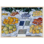 Tableau Fruits sur un étal — Gustave Caillebotte, tirage cadre bois | INKONAL