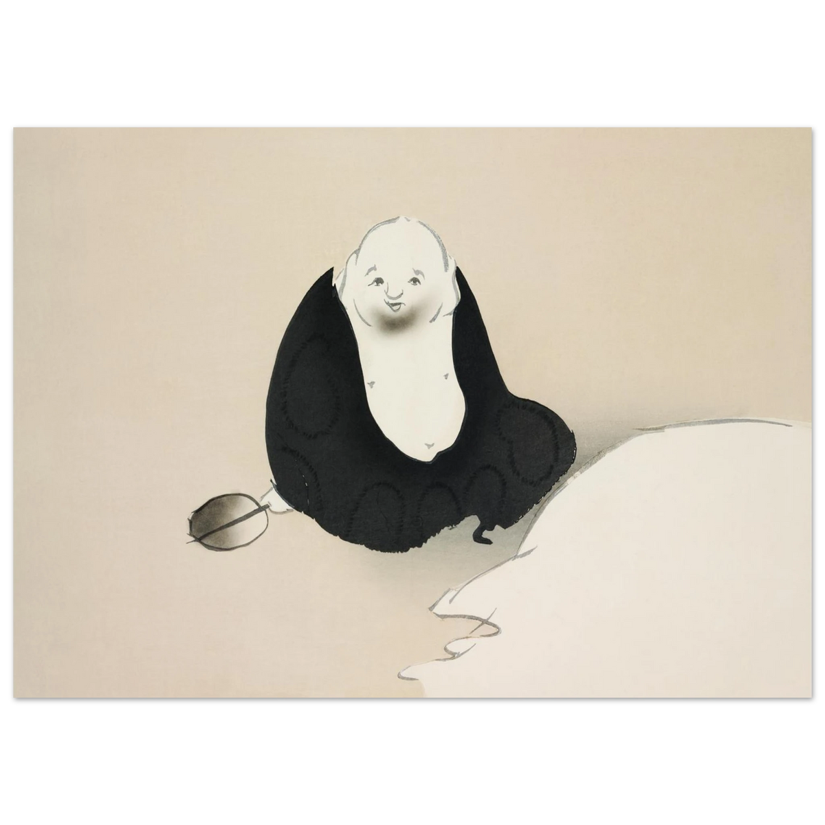 Estampe japonaise HOTEI, Hotei — Kamisaka Sekka, tirage sans cadre | INKONAL