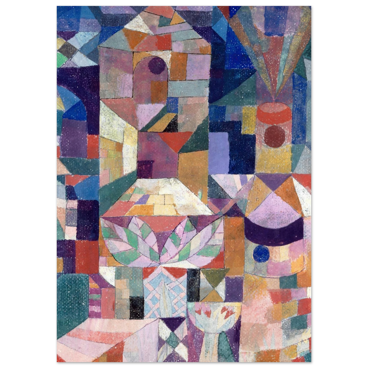 Tableau Le Jardin du château — Paul Klee, tirage sans cadre | INKONAL