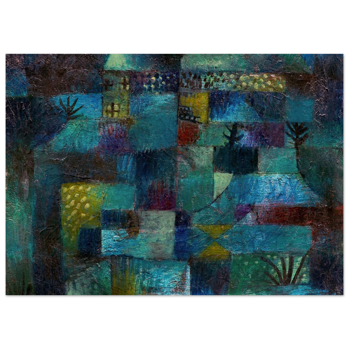 Tableau Jardin en terrasses — Paul Klee, tirage sans cadre | INKONAL
