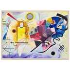 Jaune-Rouge-Bleu — Wassily Kandinsky, tirage encadré cadre bois | INKONAL