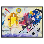 Jaune-Rouge-Bleu — Wassily Kandinsky, tirage encadré cadre noir | INKONAL