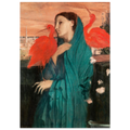 Tableau Jeune femme aux ibis — Edgar Degas, tirage sans cadre | INKONAL