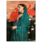 Tableau Jeune femme aux ibis — Edgar Degas, tirage sans cadre | INKONAL