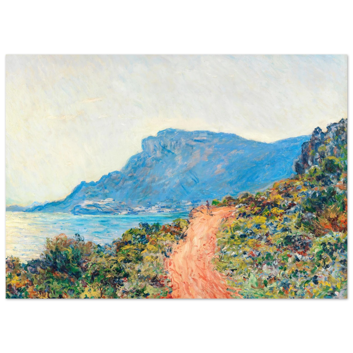 Tableau La Corniche près de Monaco — Claude Monet, tirage sans cadre | INKONAL