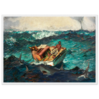 Tableau Le Gulf Stream — Winslow Homer, tirage cadre blanc | INKONAL