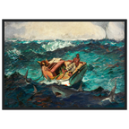 Tableau Le Gulf Stream — Winslow Homer, tirage cadre noir | INKONAL