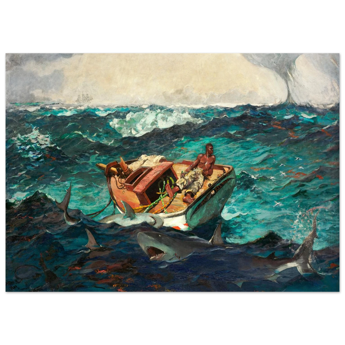 Tableau Le Gulf Stream — Winslow Homer, tirage sans cadre | INKONAL