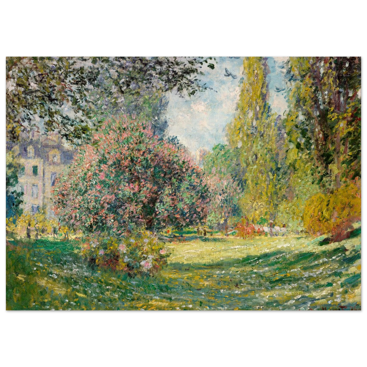 Tableau Le Parc Monceau — Claude Monet, tirage sans cadre | INKONAL
