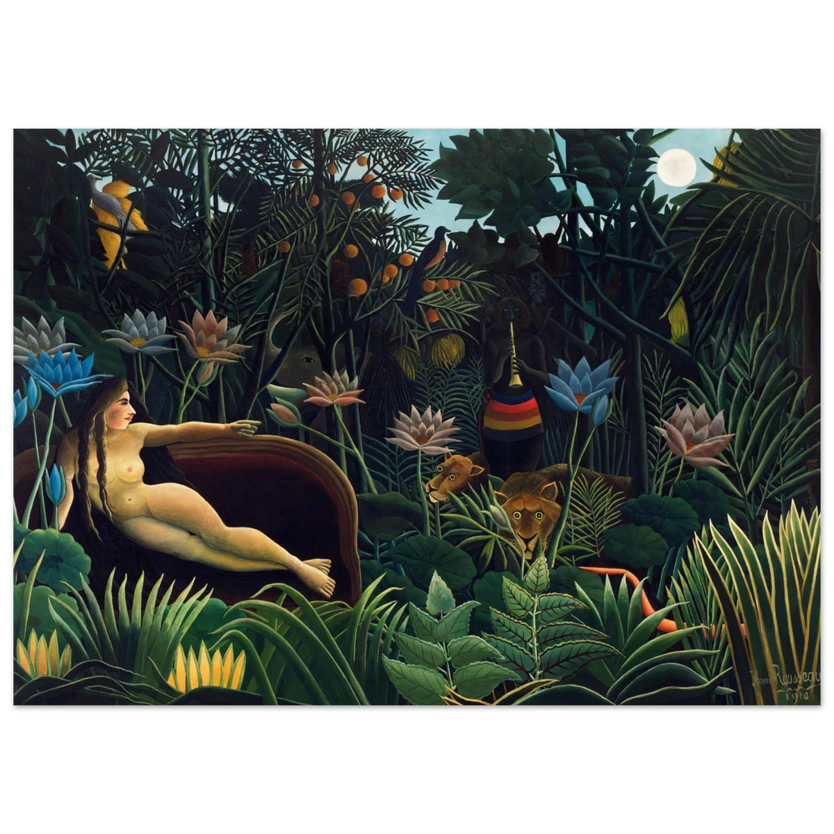 Tableau Le Rêve — Henri Rousseau, tirage sans cadre | INKONAL