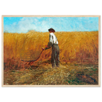 Tableau Le Vétéran dans un nouveau champ — Winslow Homer, tirage cadre bois | INKONAL