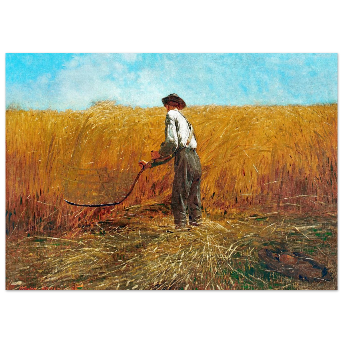 Tableau Le Vétéran dans un nouveau champ — Winslow Homer, tirage sans cadre | INKONAL