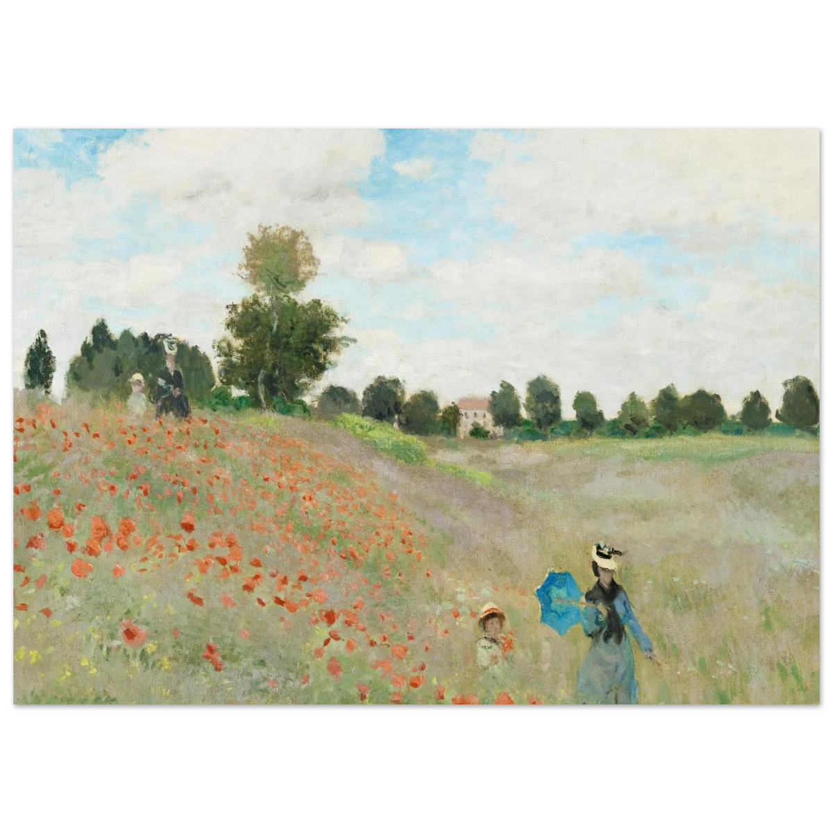 Tableau Les Coquelicots — Claude Monet, tirage sans cadre | INKONAL