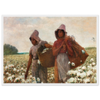 Tableau Les Cueilleuses de coton — Winslow Homer, tirage cadre blanc | INKONAL