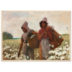 Tableau Les Cueilleuses de coton — Winslow Homer, tirage cadre bois | INKONAL