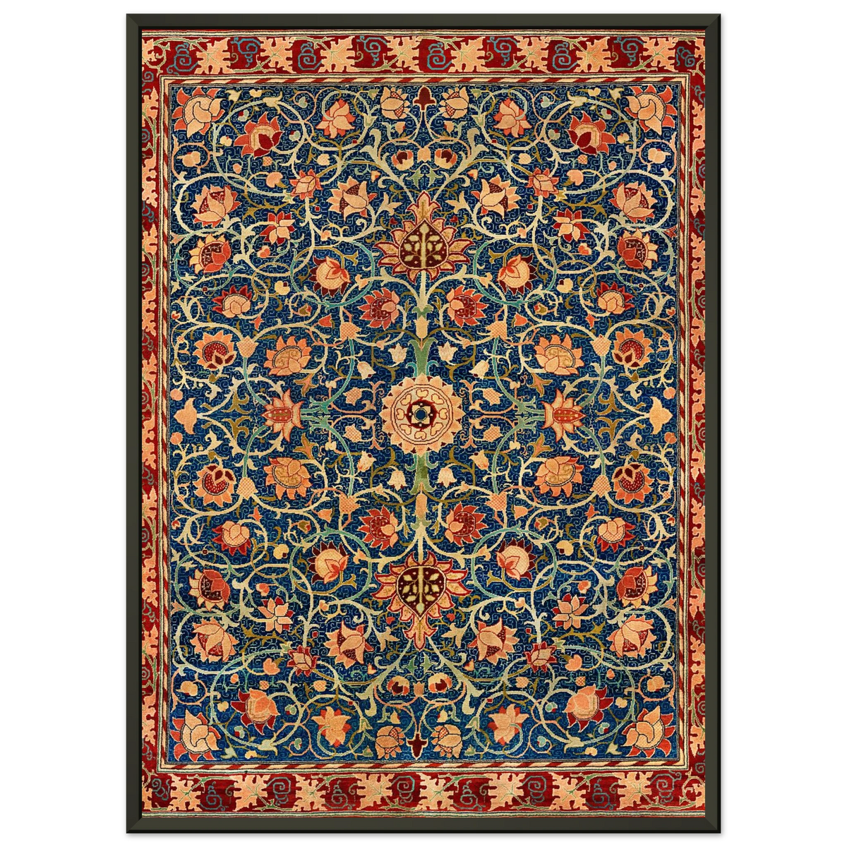 Motif Bullerswood — William Morris, tirage cadre noir | INKONAL