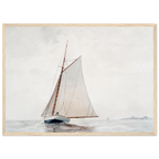 Tableau Navigation au large de Gloucester — Winslow Homer, tirage cadre bois | INKONAL
