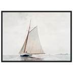 Tableau Navigation au large de Gloucester — Winslow Homer, tirage cadre noir | INKONAL
