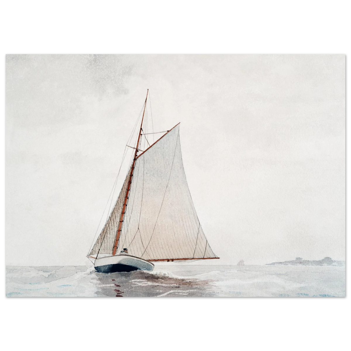 Tableau Navigation au large de Gloucester — Winslow Homer, tirage sans cadre | INKONAL