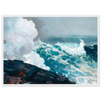 Tableau Northeaster — Winslow Homer, tirage cadre blanc | INKONAL
