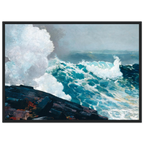 Tableau Northeaster — Winslow Homer, tirage cadre noir | INKONAL
