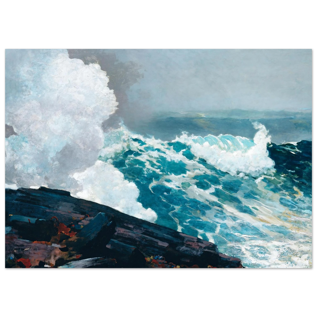 Tableau Northeaster — Winslow Homer, tirage sans cadre | INKONAL