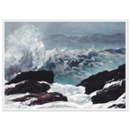 Tableau Northeaster (seconde vue) — Winslow Homer, tirage cadre blanc | INKONAL