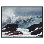 Tableau Northeaster (seconde vue) — Winslow Homer, tirage cadre noir | INKONAL