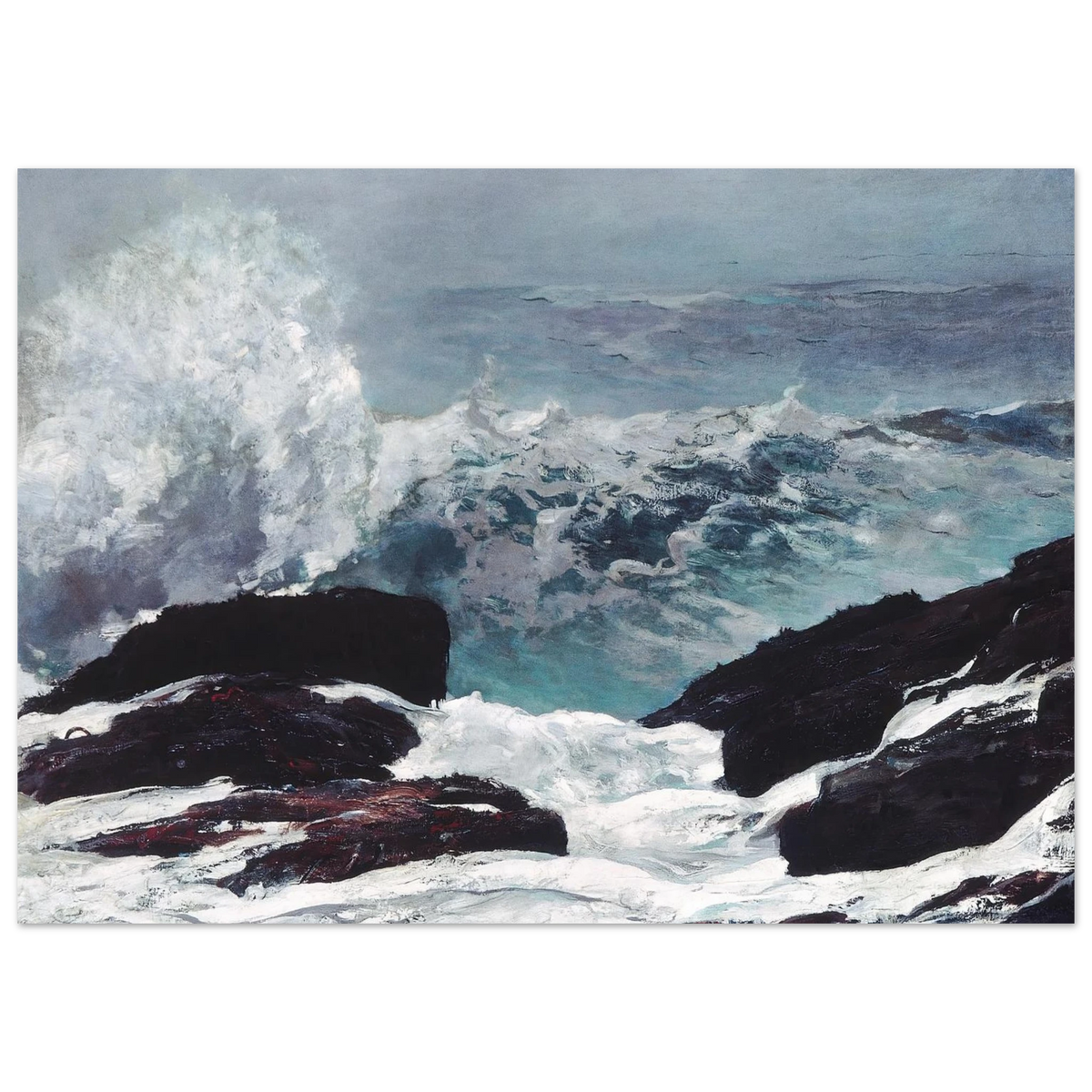 Tableau Northeaster (seconde vue) — Winslow Homer, tirage sans cadre | INKONAL