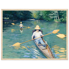 Tableau Périssoires — Gustave Caillebotte, tirage cadre bois | INKONAL