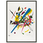 Petits Mondes I — Wassily Kandinsky, tirage encadré cadre noir | INKONAL