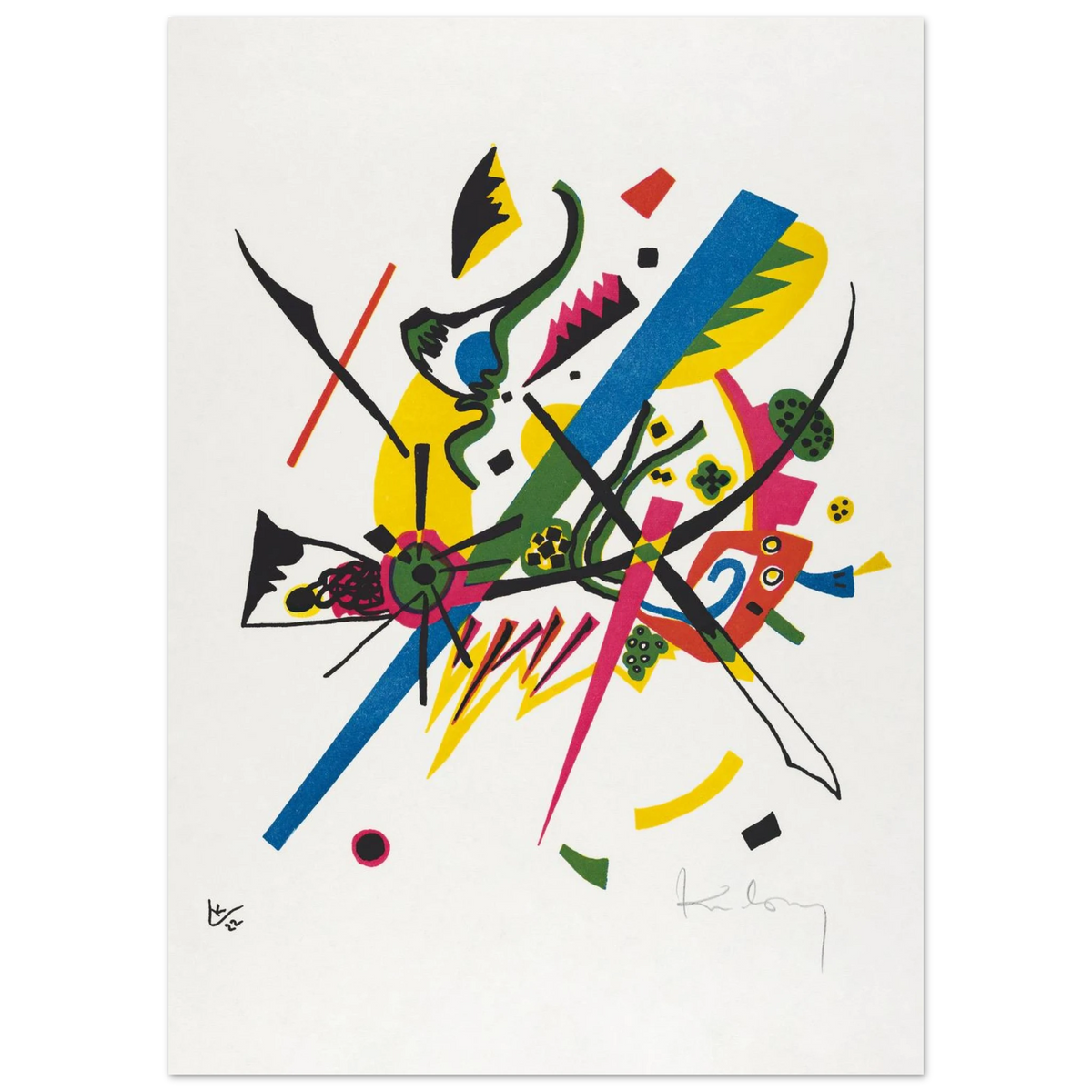 Petits Mondes I — Wassily Kandinsky, tirage sans cadre | INKONAL