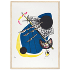 Petits Mondes II — Wassily Kandinsky, tirage encadré cadre bois | INKONAL