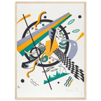 Petits Mondes IV — Wassily Kandinsky, tirage encadré cadre bois | INKONAL