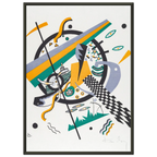 Petits Mondes IV — Wassily Kandinsky, tirage encadré cadre noir | INKONAL