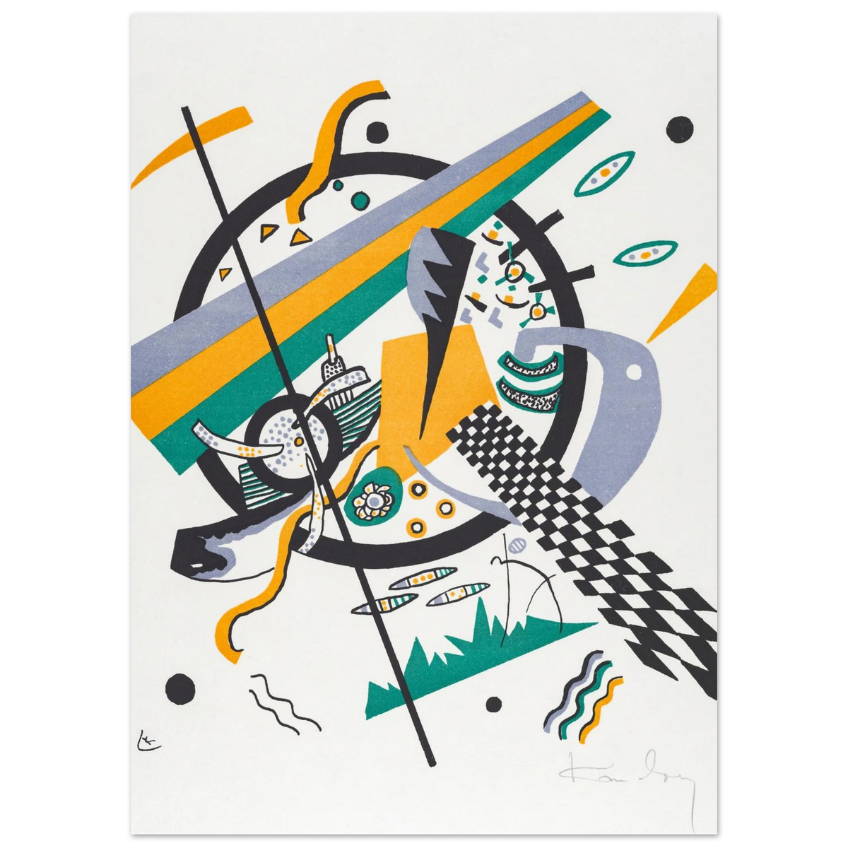 Petits Mondes IV — Wassily Kandinsky, tirage sans cadre | INKONAL