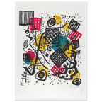 Petits Mondes V — Wassily Kandinsky, tirage encadré cadre blanc | INKONAL