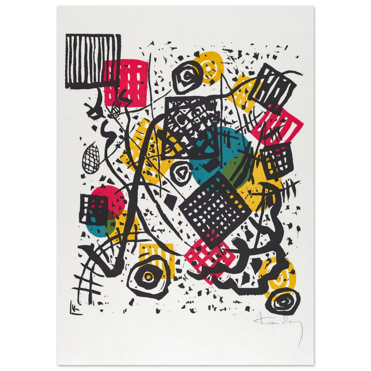 Petits Mondes V — Wassily Kandinsky, tirage sans cadre | INKONAL