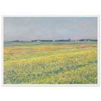 Tableau La Plaine de Gennevilliers — Gustave Caillebotte, tirage encadré cadre blanc | INKONAL