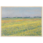 Tableau La Plaine de Gennevilliers — Gustave Caillebotte, tirage encadré cadre bois | INKONAL