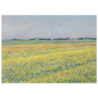 Tableau La Plaine de Gennevilliers — Gustave Caillebotte, tirage sans cadre | INKONAL