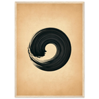 Poster Ensō — cercle zen tracé à l'encre d'un seul geste, affiche d'art japonais INKONAL