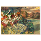 Tableau Quatre danseuses — Edgar Degas, tirage cadre bois | INKONAL