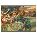 Tableau Quatre danseuses — Edgar Degas, tirage cadre noir | INKONAL
