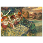 Tableau Quatre danseuses — Edgar Degas, tirage sans cadre | INKONAL