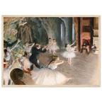 Tableau La Répétition sur scène — Edgar Degas, tirage cadre bois | INKONAL
