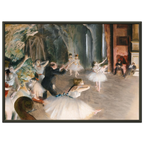 Tableau La Répétition sur scène — Edgar Degas, tirage cadre noir | INKONAL